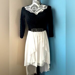 Jodi Kristopher formal dress sexy shoulders & beading